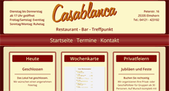 Desktop Screenshot of casablanca-elmshorn.de