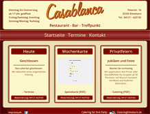 Tablet Screenshot of casablanca-elmshorn.de